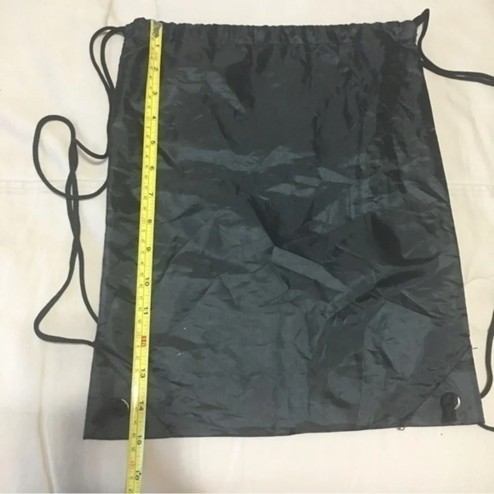String king black backpack cinch sack NWOT